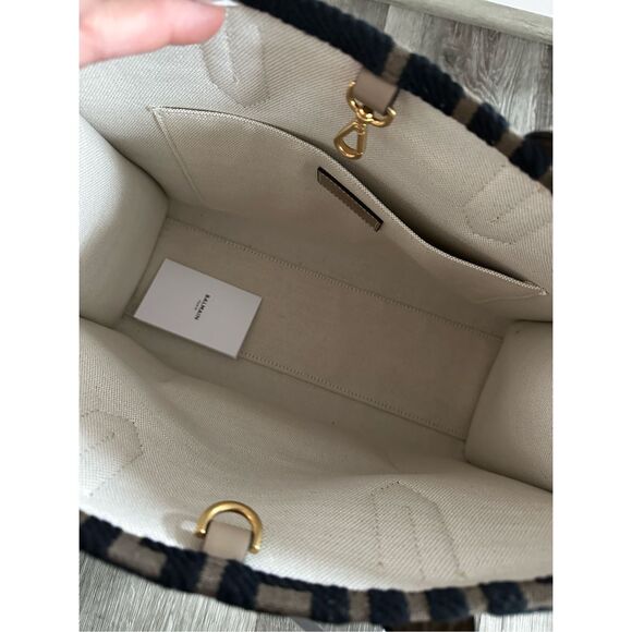 BALMAIN Khaki & Black B-Army 36 Monogram Jacquard Tote $1495 - Picture 3 of 13